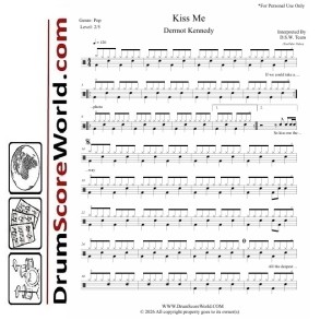 Dermot Kennedy - Kiss Me | Drum Sheet Music